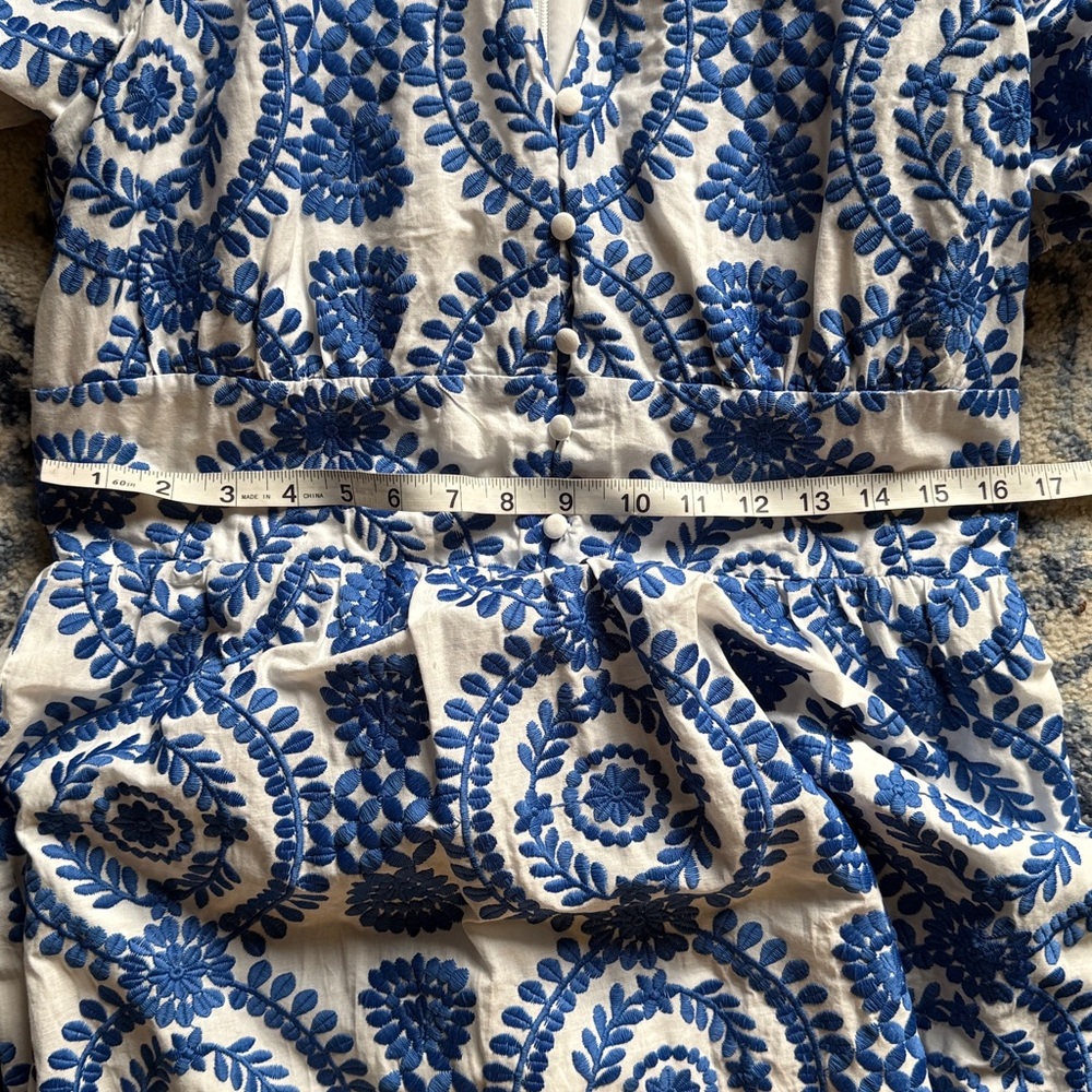Adelyn Rae Luisa Embroidered Midi Dress blue - Picture 9 of 9